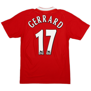 2002-04 Liverpool Home Shirt Gerrard #17 - 7/10 - (S)