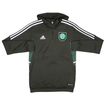 2022-23 Celtic adidas 1/4 Zip Hooded Drill Top - 10/10 - (S)