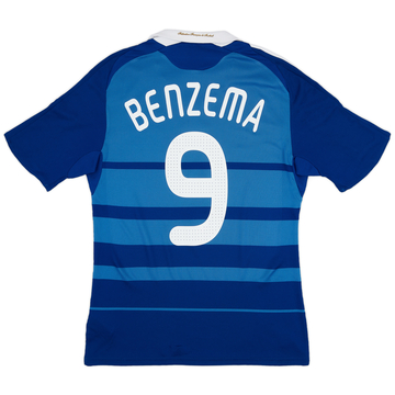 2008-09 France Home Shirt Benzema #9 - 8/10 - (M)