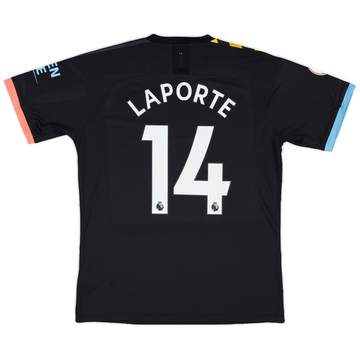 2019-20 Manchester City Match Issue Away Shirt Laporte #14