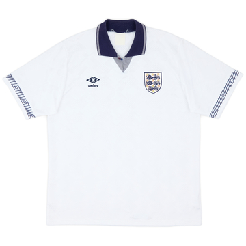 1990-92 England Home Shirt - 9/10 - (XL)