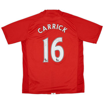 2007-09 Manchester United Home Shirt Carrick #16 - 5/10 - (L)