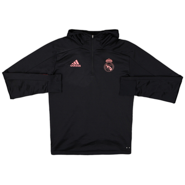 2021-22 Real Madrid adidas Hooded 1/4 Zip Drill Top - 8/10 - (XS)