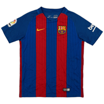2016-17 Barcelona Home Shirt - 8/10 - (M.Boys)
