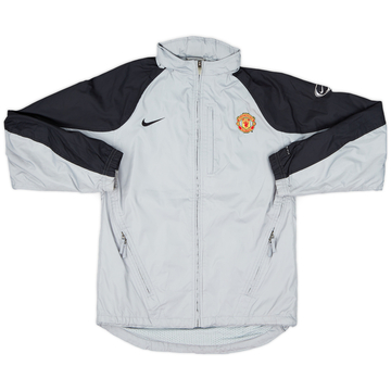 2003-04 Manchester United Nike Hooded Rain Jacket - 6/10 - (L.Boys)