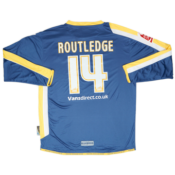 2008-09 Cardiff Match Issue Home Shirt Routledge #14