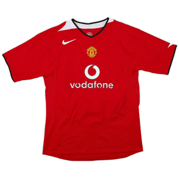 2004-06 Manchester United Home Shirt - 9/10 - (XL.Boys)