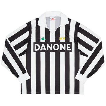 1992-94 Juventus Basic Home L/S Shirt - 7/10 - (L)