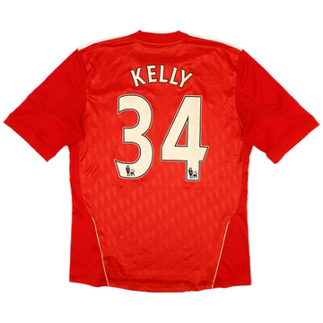 2010-12 Liverpool Home Shirt Kelly #34 - 8/10 - (L)