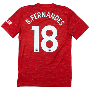 2020-21 Manchester United Home Shirt B.Fernandes #18 - 9/10 - (S)