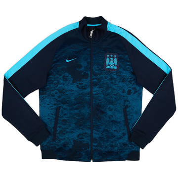2015-16 Manchester City Nike 1/4 Zip Drill Top - 9/10 - (M)