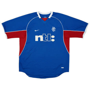 2001-02 Rangers Home Shirt - 8/10 - (L)