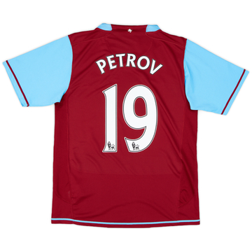 2007-08 Aston Villa Home Shirt Petrov #19 - 6/10 - (S)