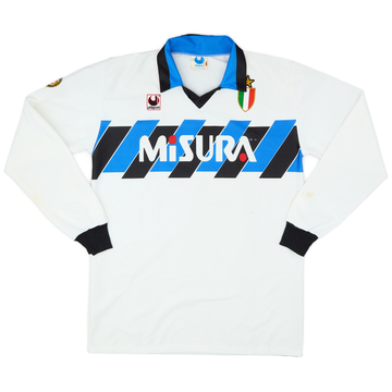 1989-90 Inter Milan Away L/S Shirt - 5/10 - (XL)