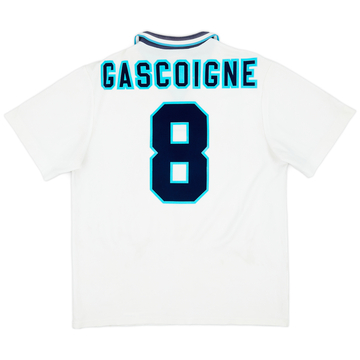 1995-97 England Home Shirt Gascoigne #8 - 7/10 - (XL)