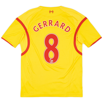 2014-15 Liverpool Away Shirt Gerrard #8 - 6/10 - (S)