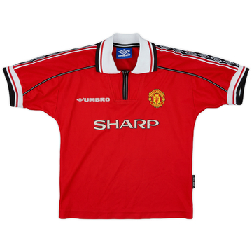 1998-00 Manchester United Home Shirt - 7/10 - (L.Boys)