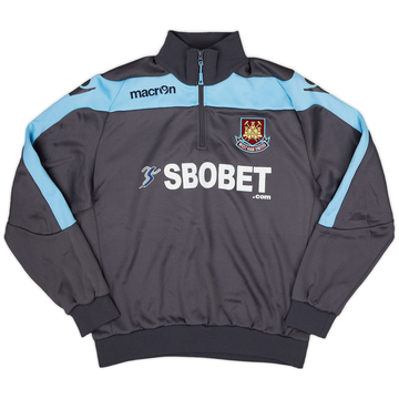 2012-13 West Ham Macron 1/4 Zip Training Top - 8/10 - (S)