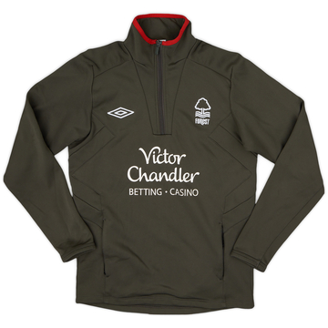 2010-12 Nottingham Forest Umbro 1/4 Zip Drill Top - 8/10 - (S)