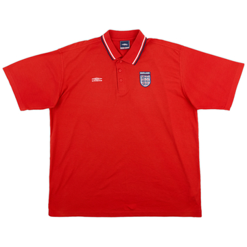 1990s England Umbro Polo shirt - 9/10 - (XXL)