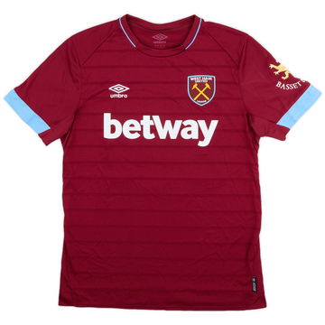 2018-19 West Ham Match Issue Home Shirt #24 (Diop)