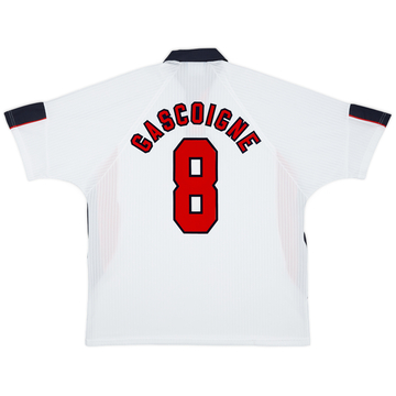 1997-99 England Home Shirt Gascoigne #8 - 6/10 - (XXL)