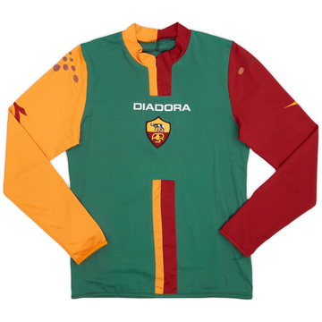 2005-06 Roma Cup Away L/S Shirt - 6/10 - (XS)