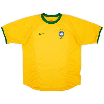 2000-02 Brazil Home Shirt - 8/10 - (XL.Boys)