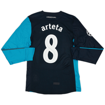 2011-12 Arsenal Player Issue Away L/S Shirt Arteta #8 (M)