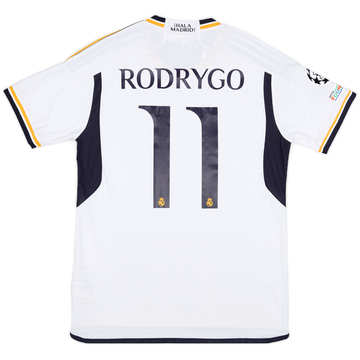 2023-24 Real Madrid Authentic Home CL Shirt Rodrygo #11