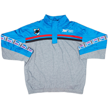 1990-91 Sampdoria Asics 1/4 Zip Track Jacket - 9/10 - (3XL)