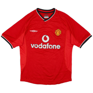 2000-02 Manchester United Home Shirt - 6/10 - (L.Boys)