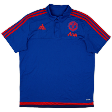 2015-16 Manchester United adidas Polo Shirt - 8/10 - (L)