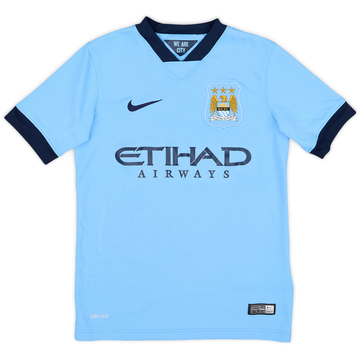 2014-15 Manchester City Home Shirt - 6/10 - (S.Boys)