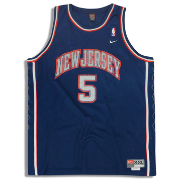 2001-04 New Jersey Nets Kidd #5 Nike Swingman Jersey (Away) XXL