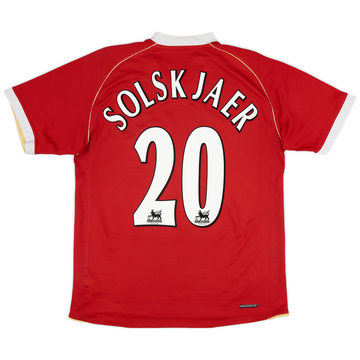 2006-07 Manchester United Home Shirt Solskjaer #20 - 5/10 - (L)