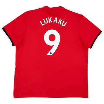 2017-18 Manchester United Home Shirt Lukaku #9 - 9/10 - (XXL)
