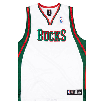 2006-10 Authentic Milwaukee Bucks adidas Jersey (Home) L