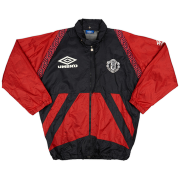 1995-97 Manchester United Umbro Hooded Rain Jacket - 8/10 - (M)