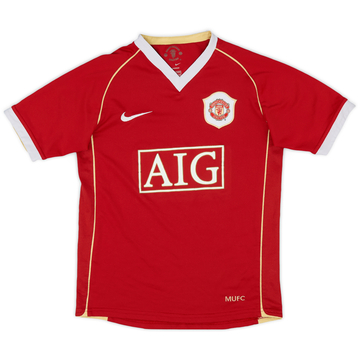 2006-07 Manchester United Home Shirt - 9/10 - (M.Boys)