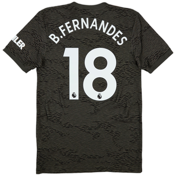 2020-21 Manchester United Away Shirt B.Fernandes #18 - 9/10 - (S)