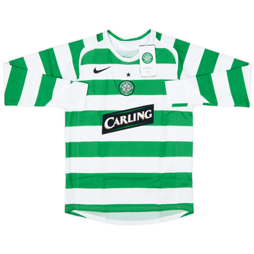 2005-07 Celtic Home L/S Shirt (L.Boys)