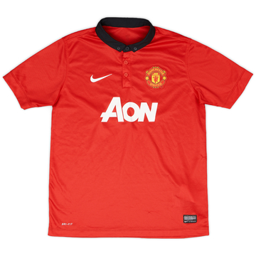 2013-14 Manchester United Home Shirt - 8/10 - (L.Boys)