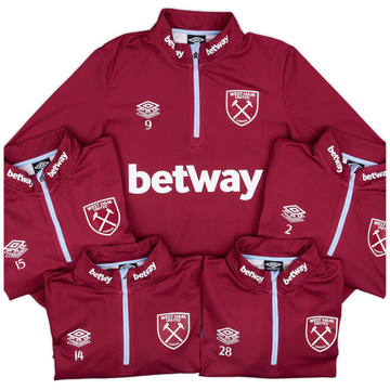 2023-24 West Ham Player Issue 1/4 Zip Training Top - 9/10