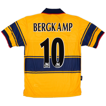 1997-99 Arsenal Away Shirt Bergkamp #10 (XS)