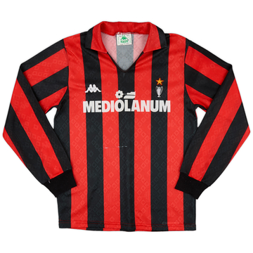 1988-89 AC Milan Home L/S Shirt - 6/10 - (M)