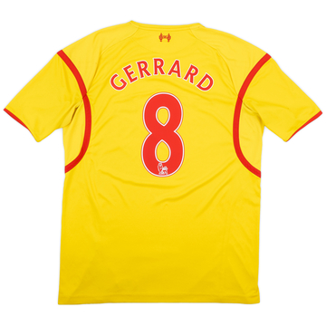 2014-15 Liverpool Away Shirt Gerrard #8 - 5/10 - (L)