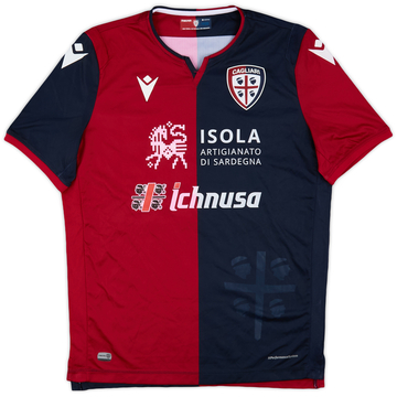 2019-20 Cagliari Match Issue Home Shirt #18