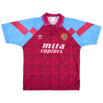 1990-92 Aston Villa Home Shirt - 7/10 - (M)