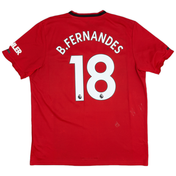 2019-20 Manchester United Home Shirt B.Fernandes #18 - 5/10 - (XL)